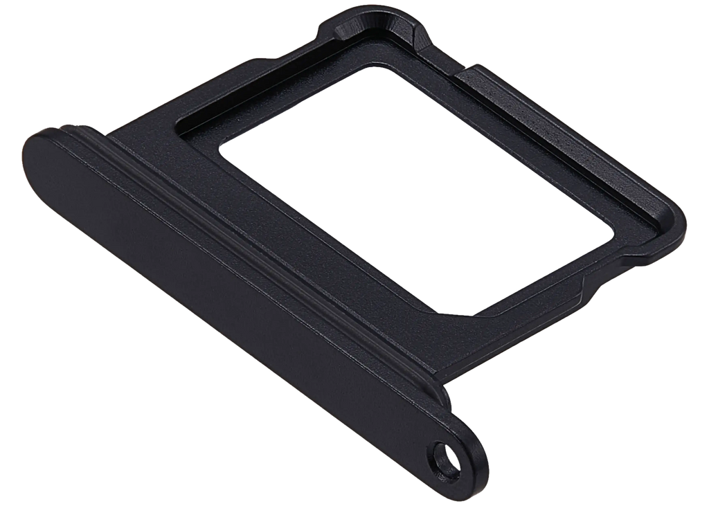 Single-SIM-Kartenfach Kompatibel mit iPhone 17 (Schwarz)