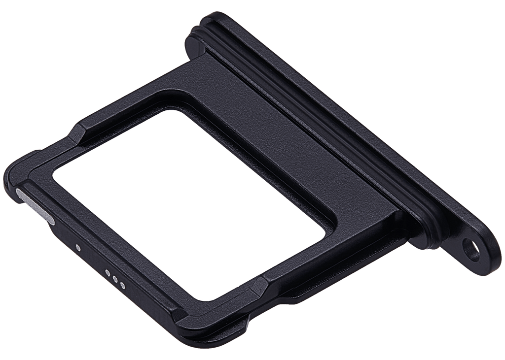Single-SIM-Kartenfach Kompatibel mit iPhone 17 (Schwarz)