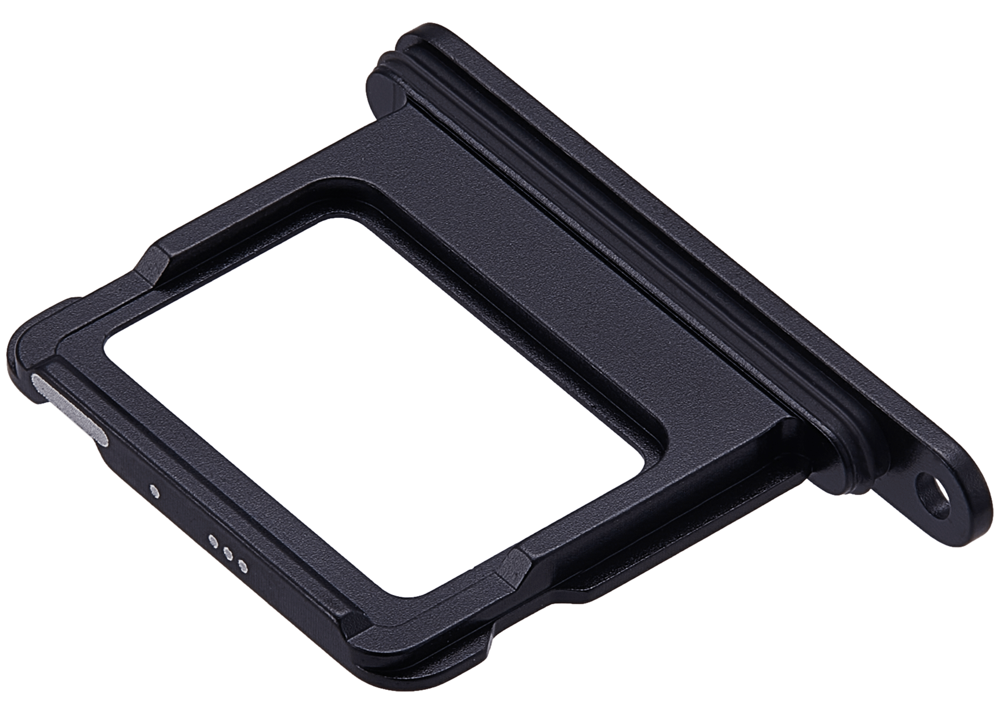 Single-SIM-Kartenfach Kompatibel mit iPhone 17 (Schwarz)