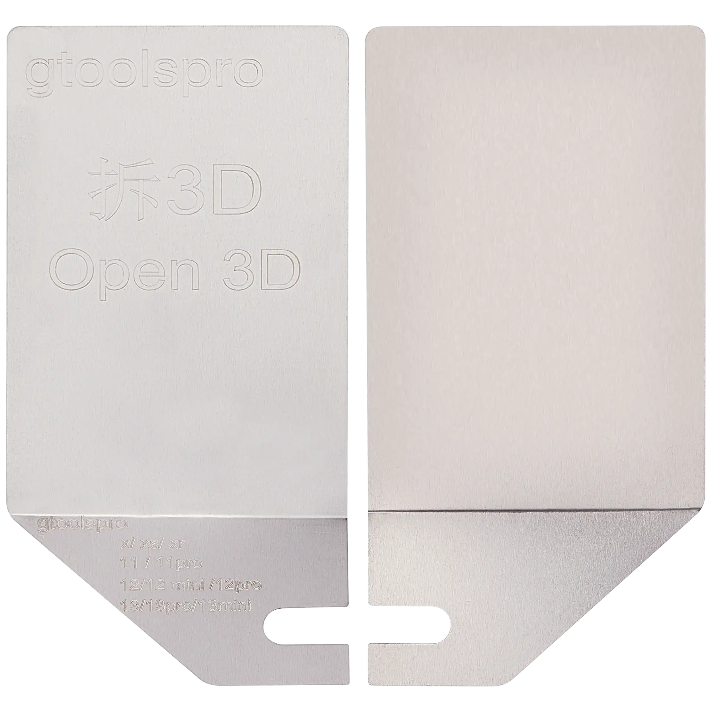 gTool 3D Hebelkarte zur Entfernung von LCD-Bildschirmhalterungen (50er-Pack)