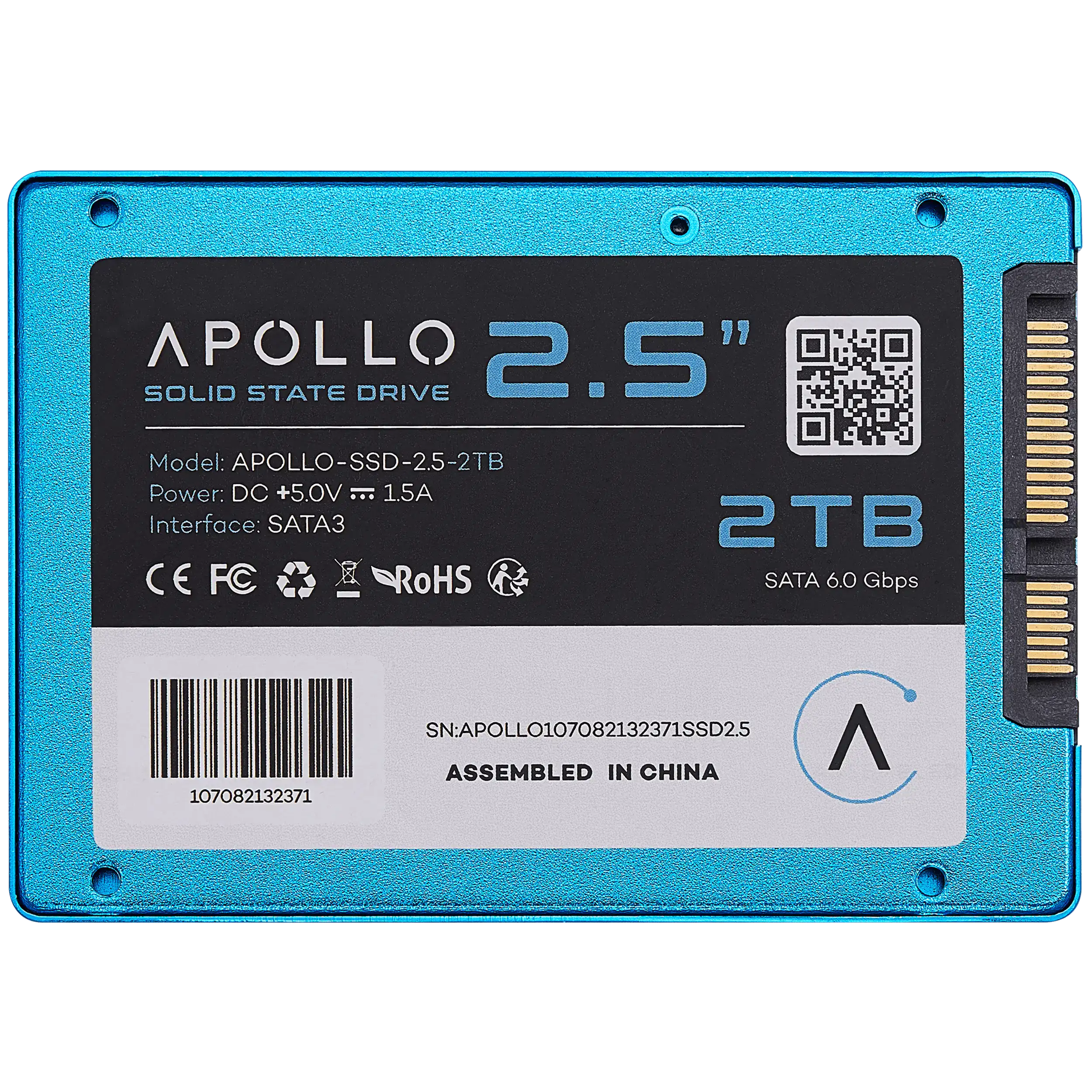 Apollo High-Performance 2.5" SSD 3D TLC NAND 2TB