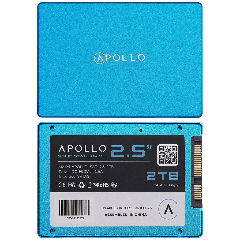 Apollo High-Performance 2.5" SSD 3D TLC NAND 2TB
