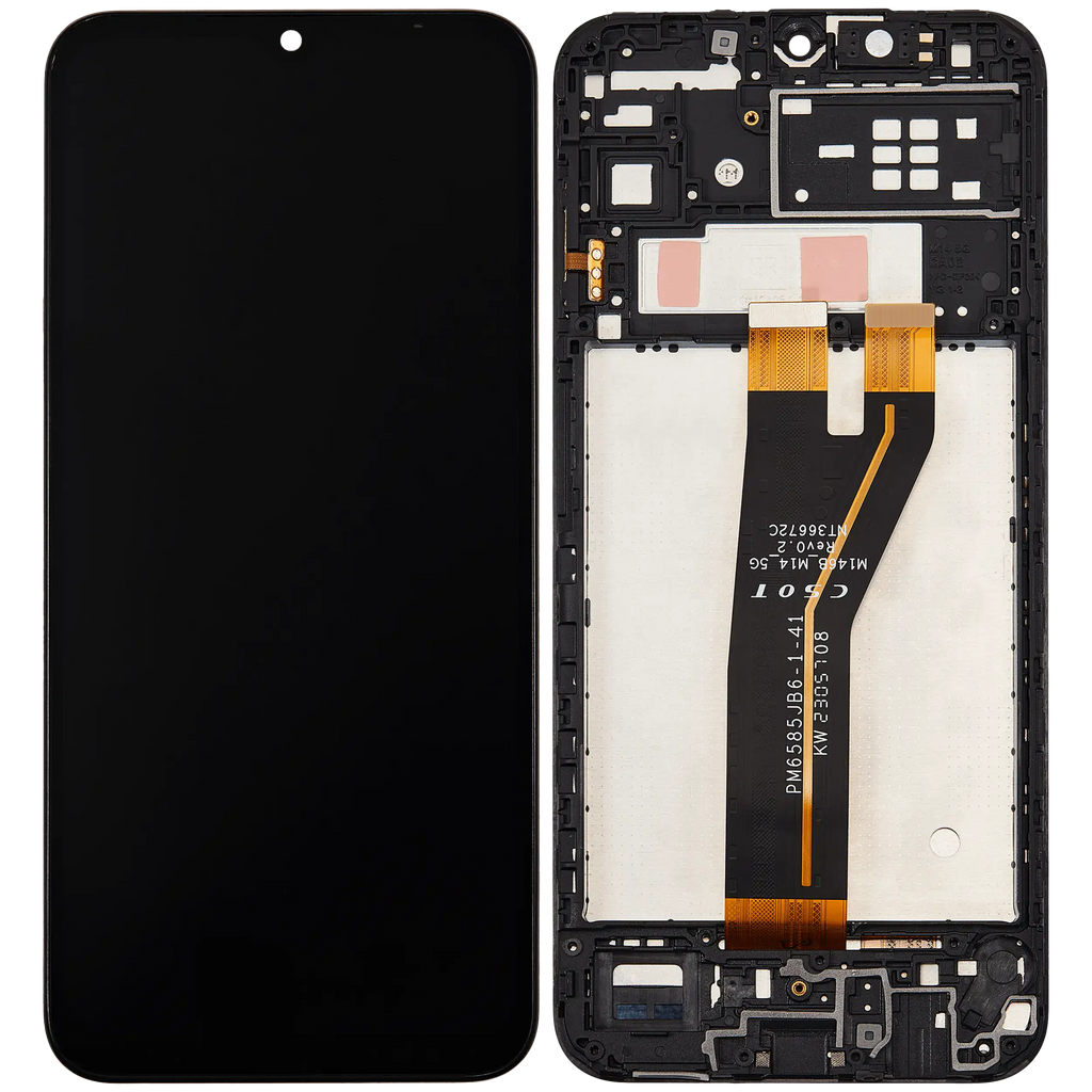 LCD-Display mit Rahmen Compatible für Samsung Galaxy M14 (M146 / 2023) (Refurbished) (Alle Farben)
