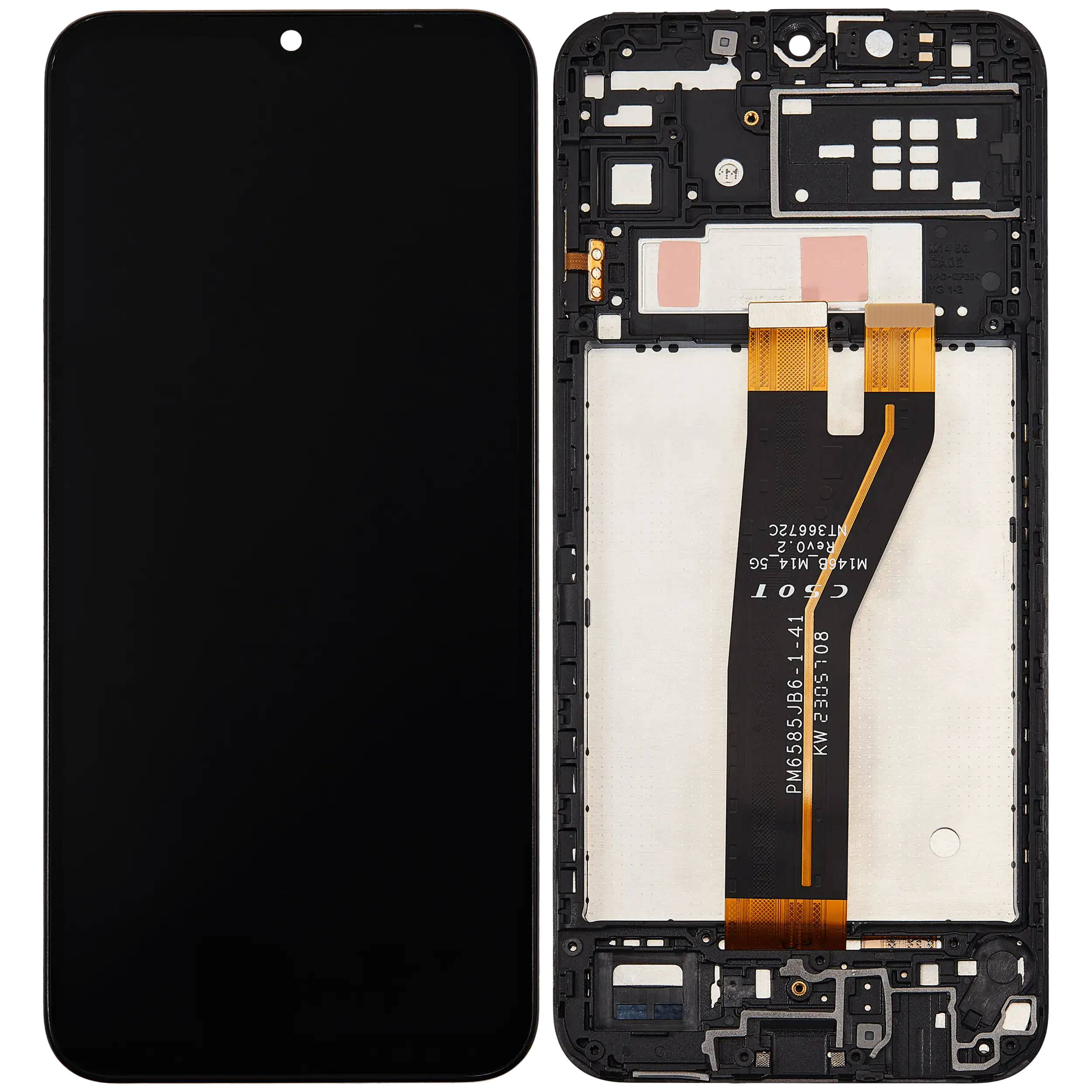 LCD-Display mit Rahmen Compatible für Samsung Galaxy M14 (M146 / 2023) (Refurbished) (Alle Farben)