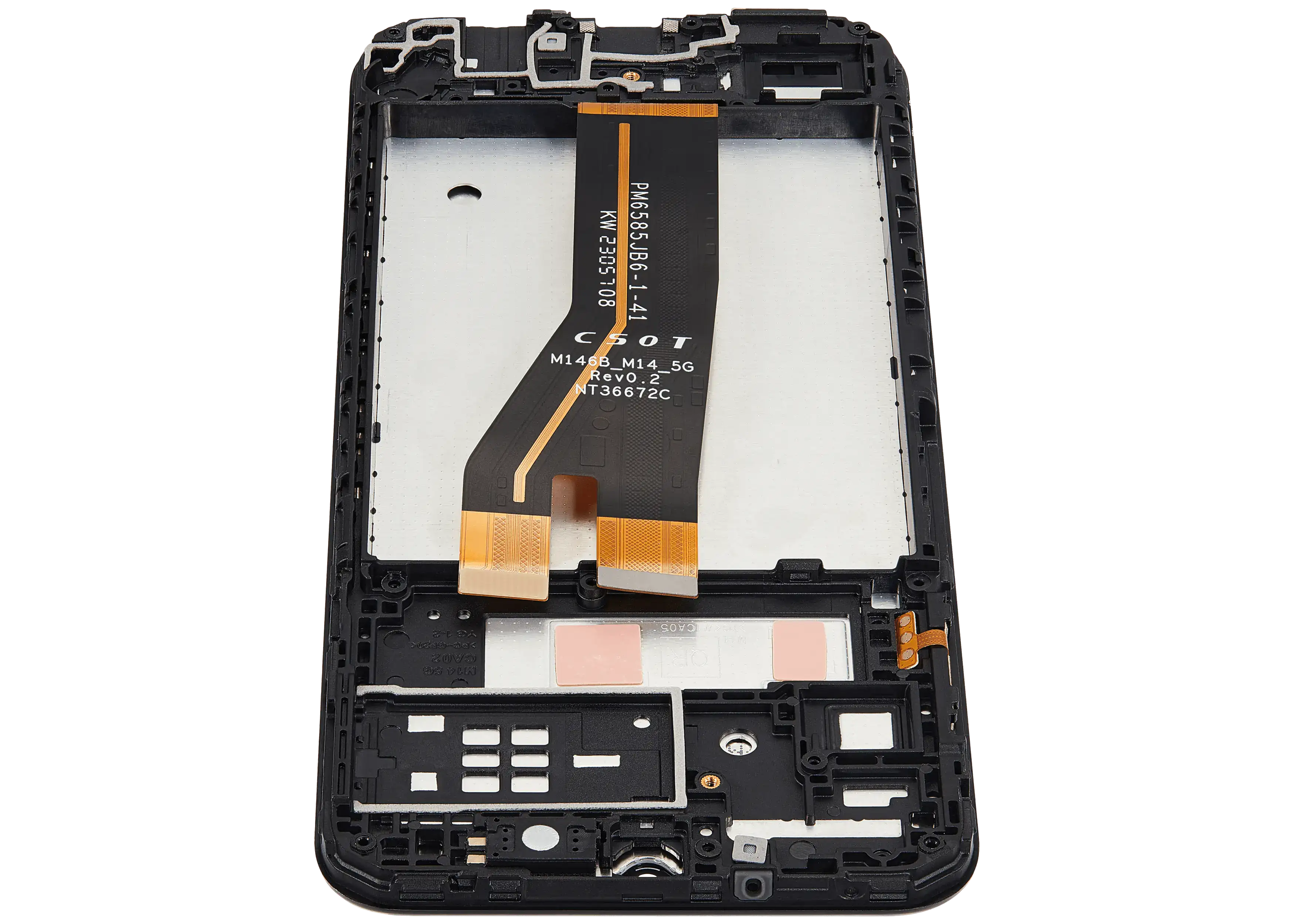 LCD-Display mit Rahmen Compatible für Samsung Galaxy M14 (M146 / 2023) (Refurbished) (Alle Farben)