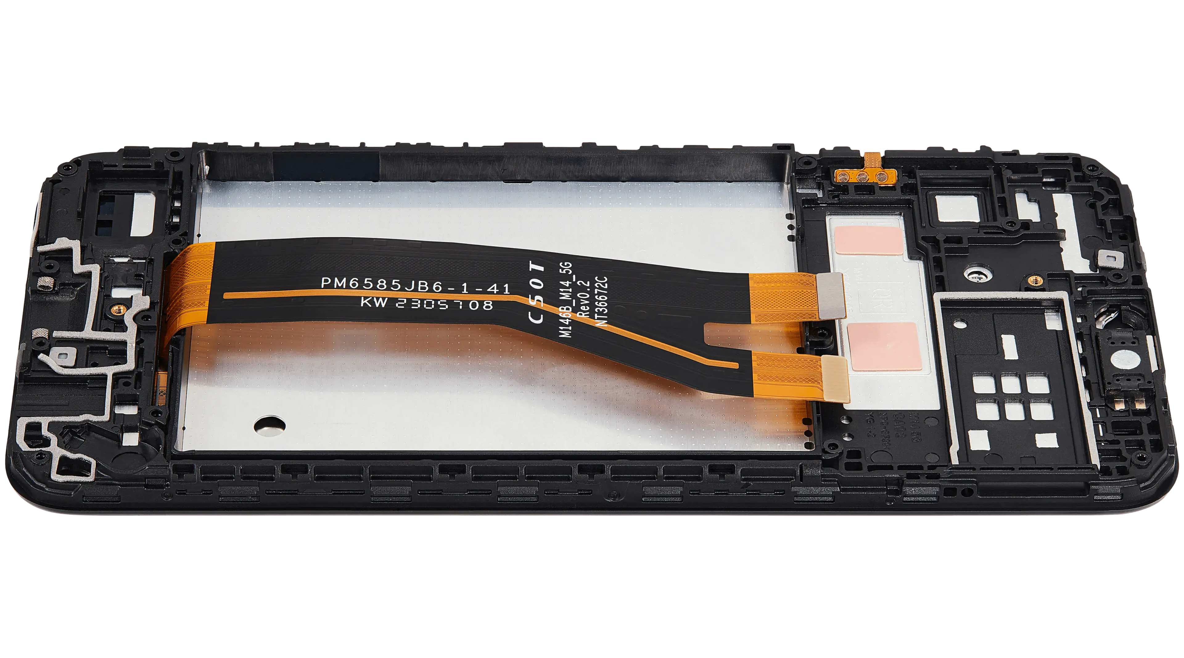 LCD-Display mit Rahmen Compatible für Samsung Galaxy M14 (M146 / 2023) (Refurbished) (Alle Farben)