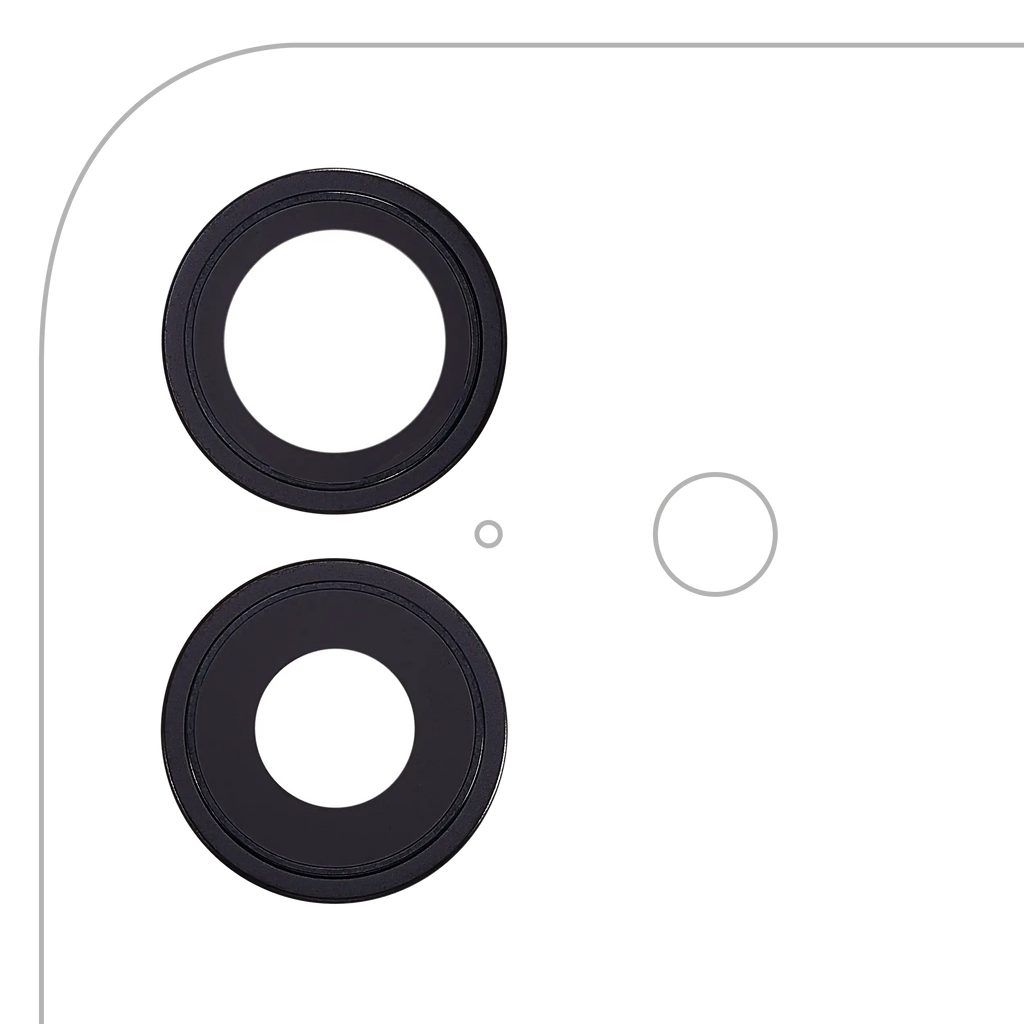 Kameralinse hinten mit Halterung und Einfassung für iPhone 17 (Premium) (Schwarz)