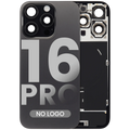 Back Cover with MagSafe Magnet, NFC and Flash Flex Cable for iPhone 16 Pro (Aftermarket) (Black Titanium) (without Logo)