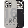 Back cover with MagSafe magnet, NFC, and flash flex cable for iPhone 16 Pro (Aftermarket, Natural Titanium, no logo)