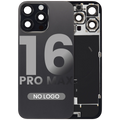 Back Cover with MagSafe Magnet, NFC & Flash Flex Cable for iPhone 16 Pro Max (Aftermarket) (Black Titanium) (No Logo)