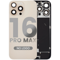 Backcover f. iPhone16PMax Desert Titanium m.MagSafe+NFC+Blitz(Afterm., o. Logo)
