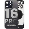 Back Cover with MagSafe Magnet for iPhone 16 Pro (Replacement Part) (Black Titanium) (No Logo)