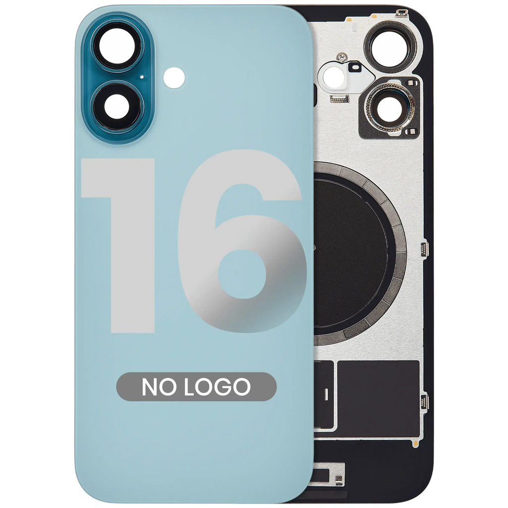 Back Cover with MagSafe Magnet for iPhone 16 (Aftermarket) (Teal) (without Logo)