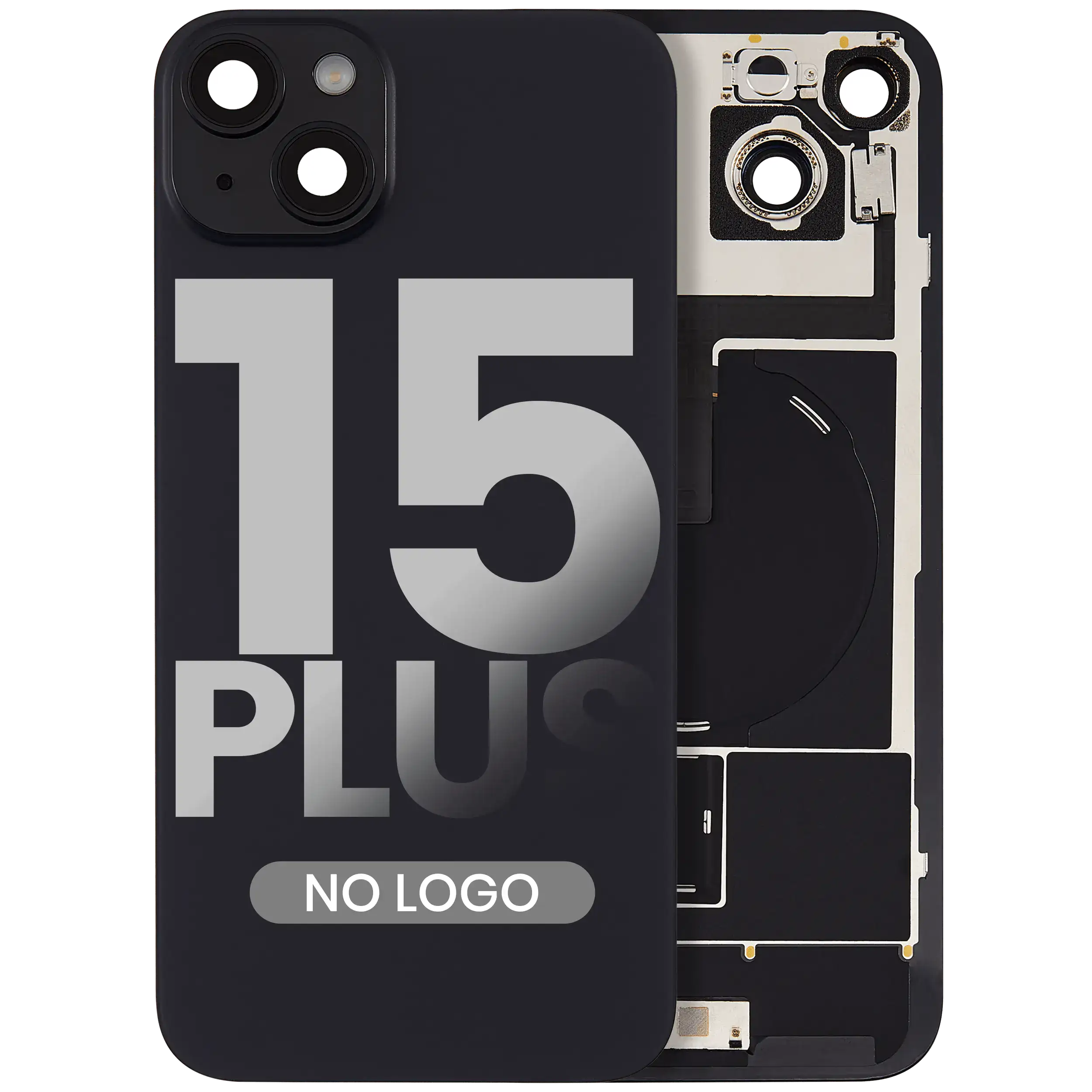 Backcover mit MagSafe, NFC & Blitz-Flexkabel für iPhone 15 Plus (Aftermarket, Sc