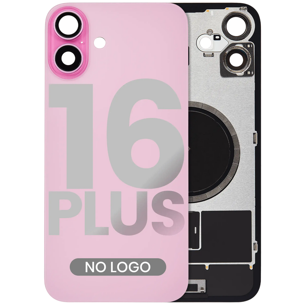 Back Cover with MagSafe Magnet for iPhone 16 Plus (Aftermarket) (Pink) (No Logo)