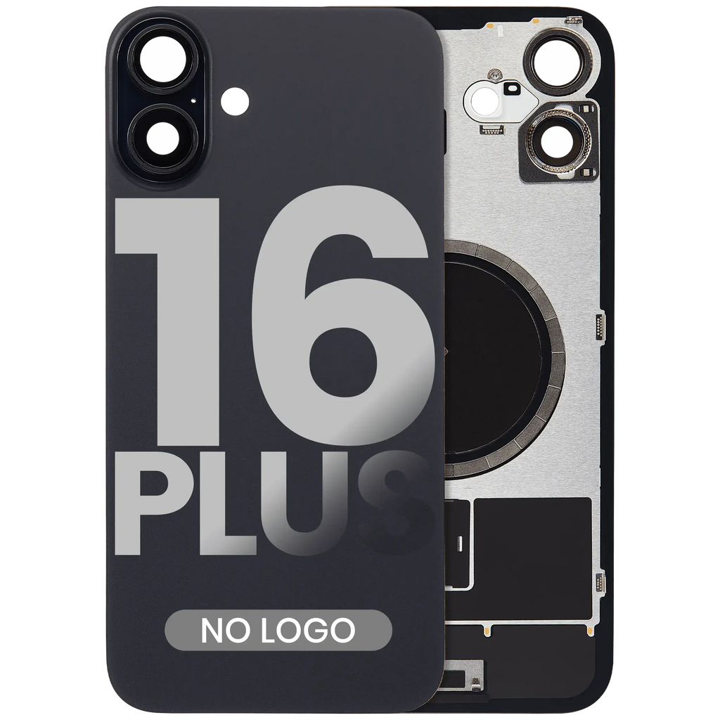 Backcover mit MagSafe für iPhone 16 Plus Schwarz Aftermarket ohne Logo