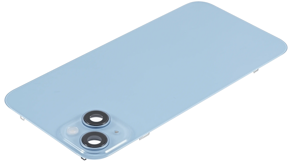 Backcover mit Stahlplatte mit Wireless NFC & MagSafe Magnet Pre-Installed für iPhone 14 Plus (ohne Logo) (Blau)