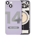 Back cover with MagSafe magnet for iPhone 14 (Aftermarket) (Purple) (without logo)