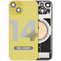 Back cover with MagSafe magnet for iPhone 14 (Aftermarket) (Yellow) (no logo)