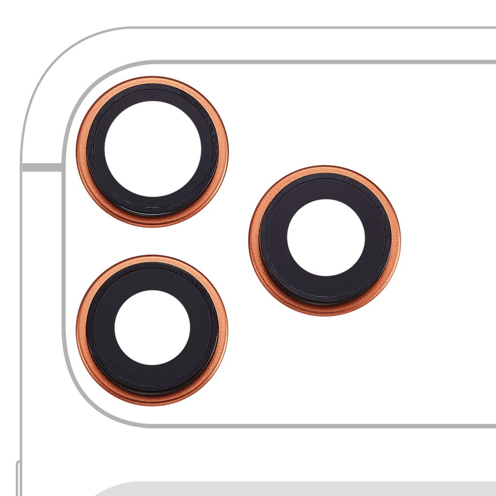 Kameralinse hinten mit Rahmen für iPhone 17 Pro/Pro Max Premium Cosmic Orange