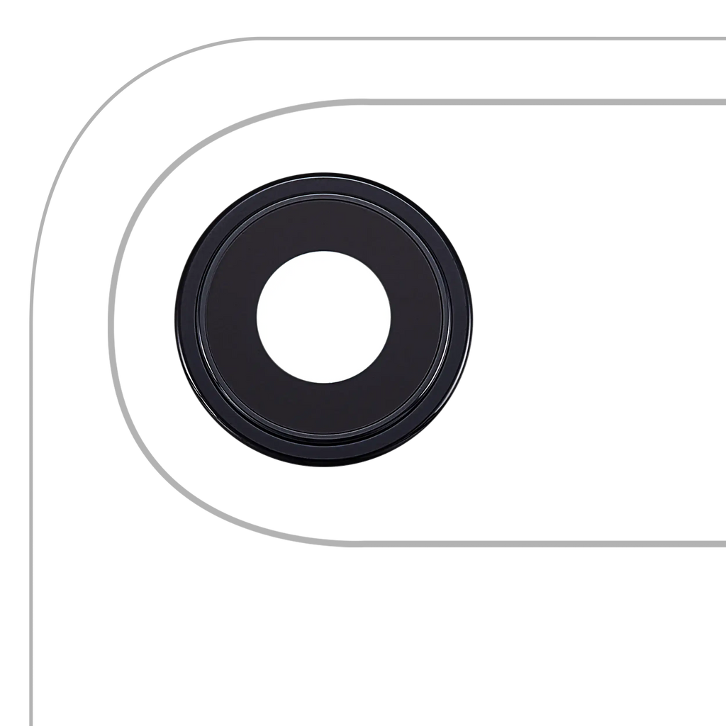 Rear Camera Lens with Holder and Frame for iPhone Air (Premium) (Space Black)