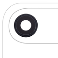 Kameralinse hinten mit Halterung & Rahmen für iPhone Air Premium Space Schwarz