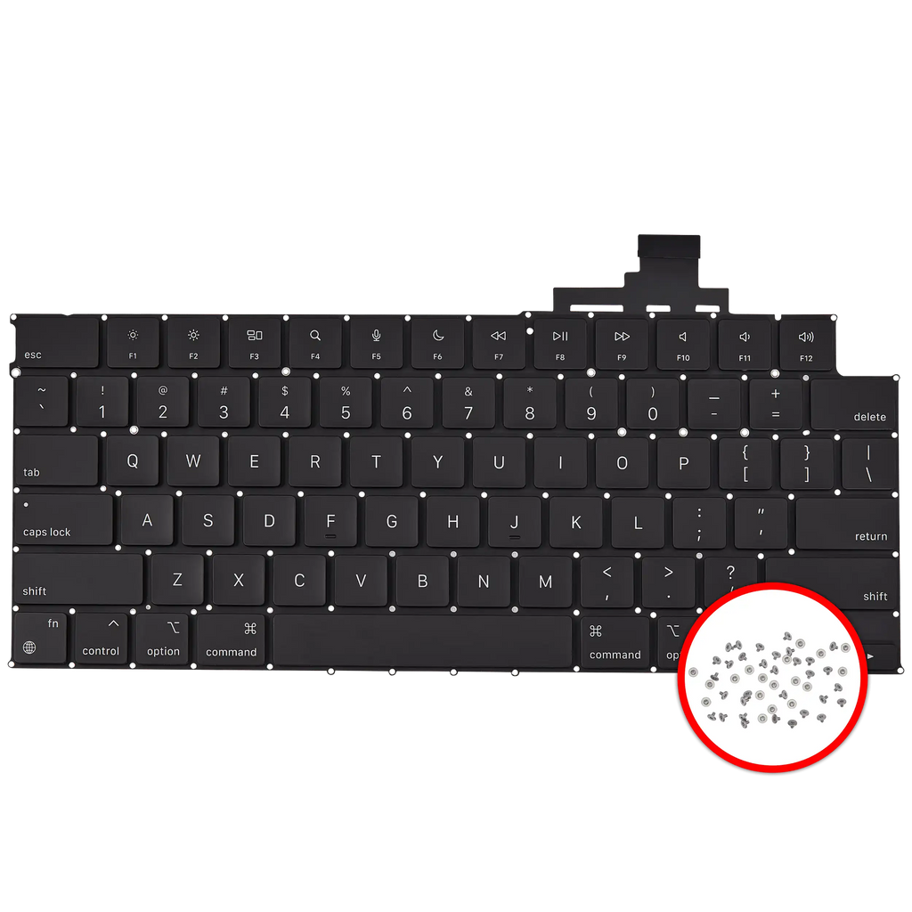 Tastatur m. Hintergrundbeleuchtung & Schrauben f. MacBook Air 15" A3114 (US)