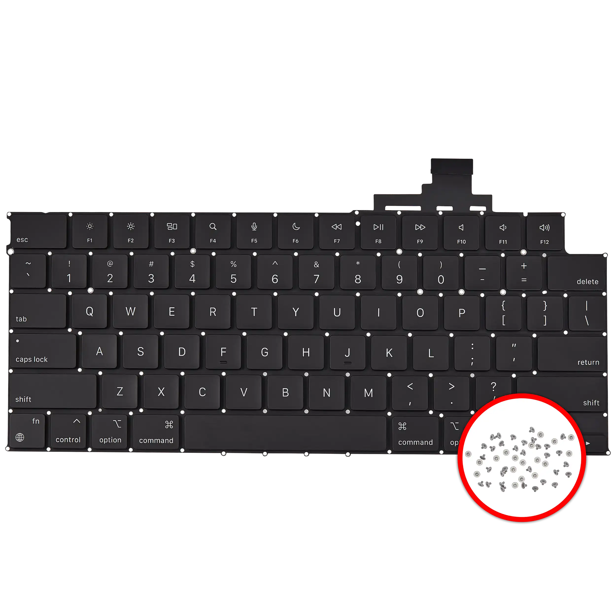 Tastatur m. Hintergrundbeleuchtung & Schrauben f. MacBook Air 15" A3114 (US)