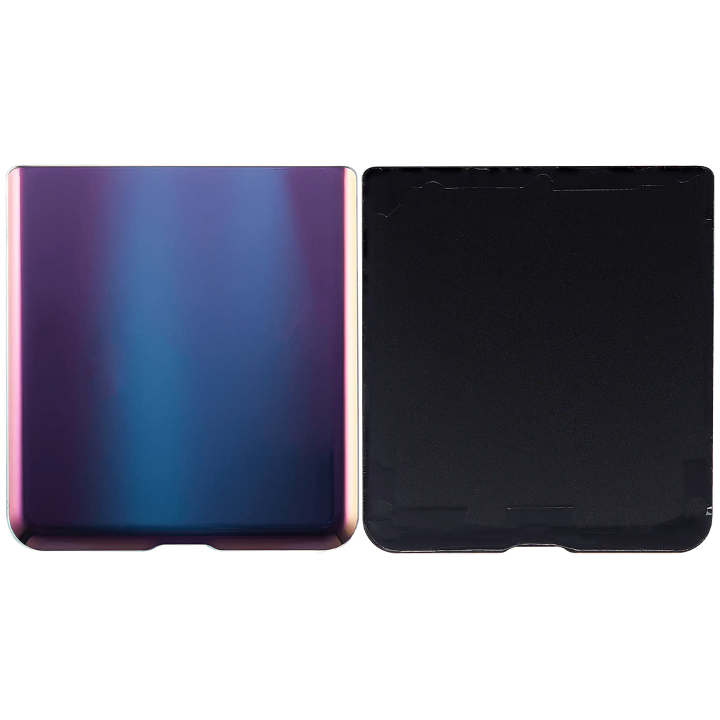 Lower Back Cover Glass with Camera Lens for Samsung Galaxy Z Flip 4G (F700) / Z Flip 5G (F707) (Aftermarket Plus) (Mirror Purple)