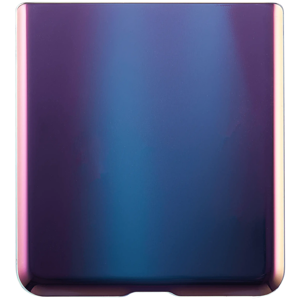 Lower Back Cover Glass with Camera Lens for Samsung Galaxy Z Flip 4G (F700) / Z Flip 5G (F707) (Aftermarket Plus) (Mirror Purple)