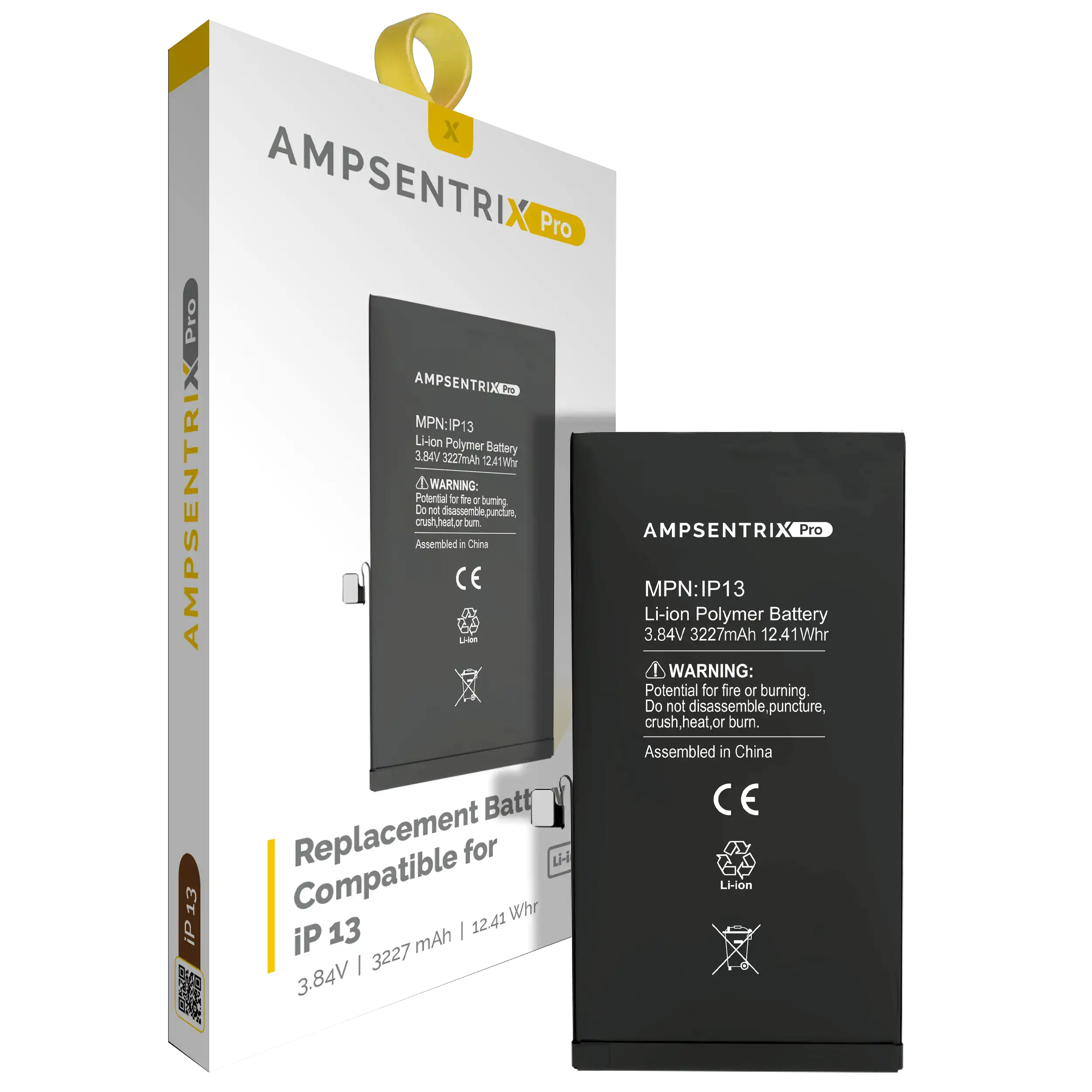 Ersatzbatterie für iPhone 13 (AmpSentrix Pro)
