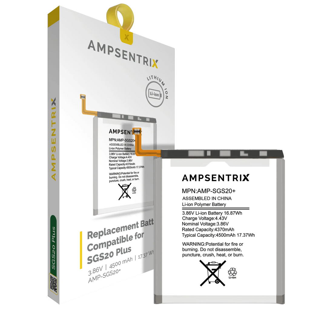 Replacement Battery for Samsung Galaxy S20 Plus (AmpSentrix Pro)