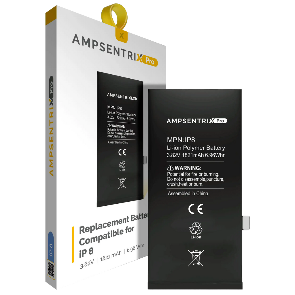 Replacement Battery for iPhone 8 (AmpSentrix Pro)