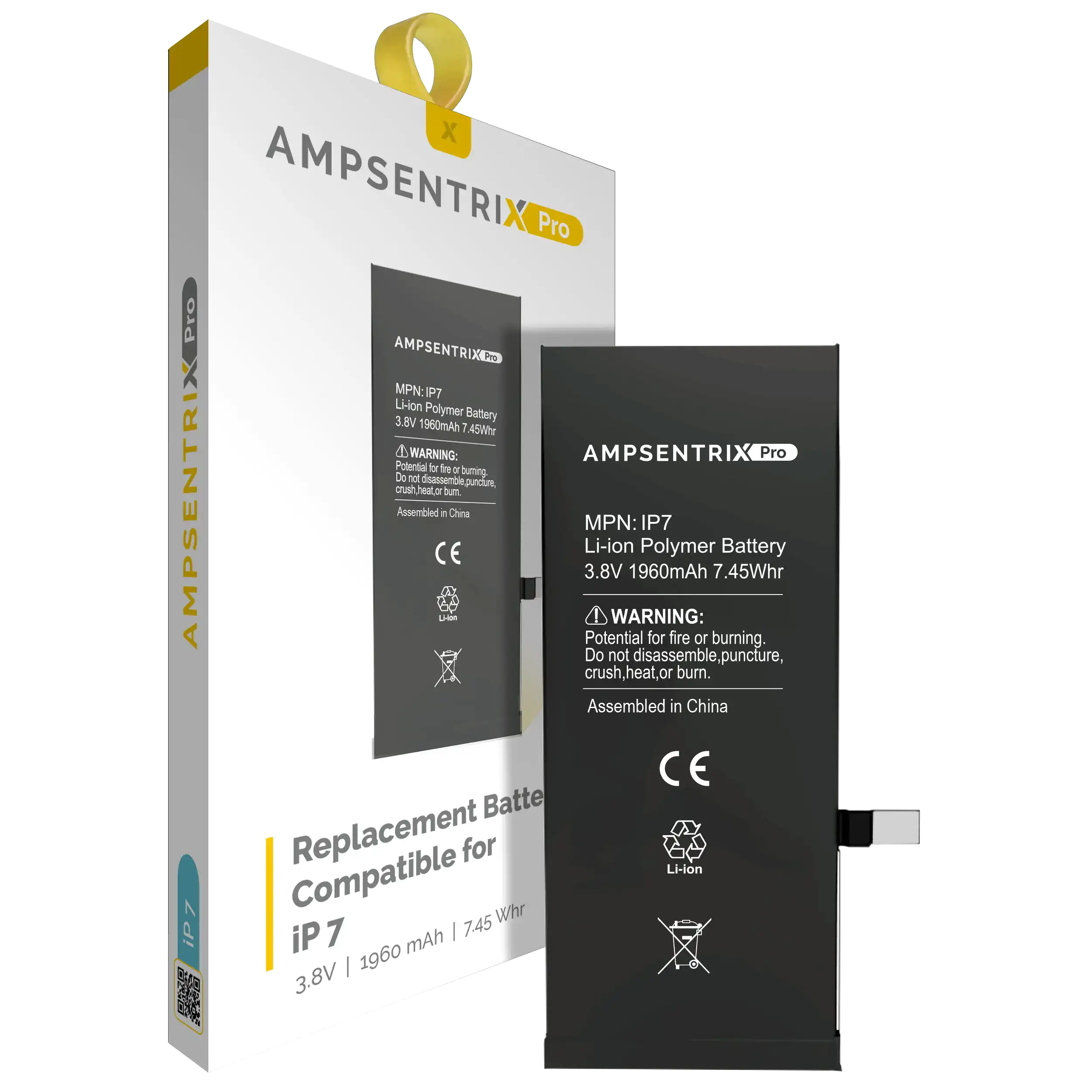Ersatzakku für iPhone 7 (AmpSentrix Pro)
