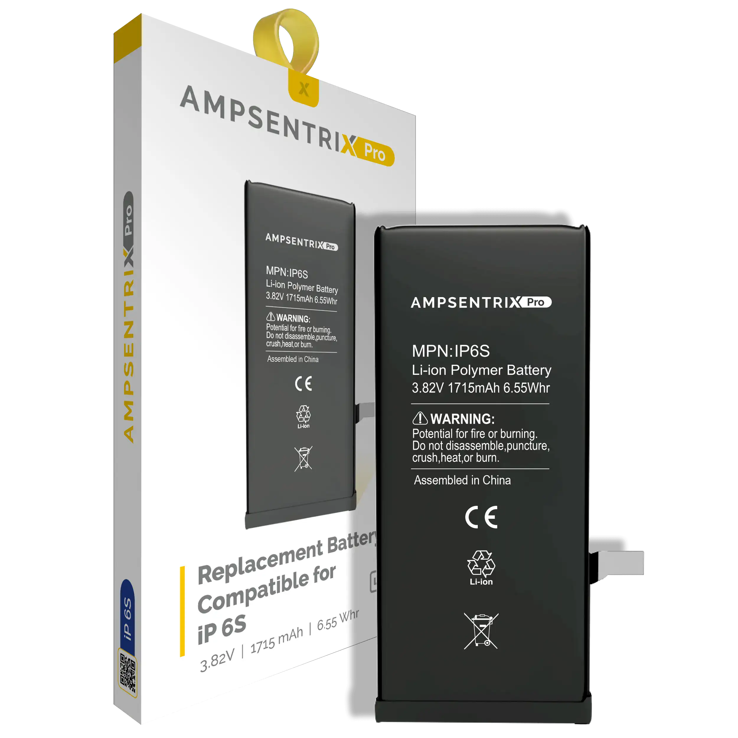 Ersatzakku für iPhone 6S (AmpSentrix Pro)