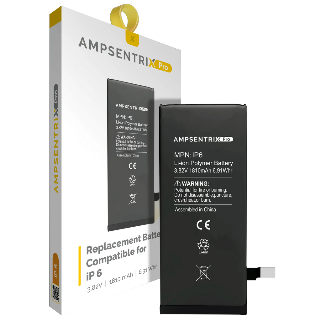 Replacement Battery for iPhone 6 (AmpSentrix Pro)