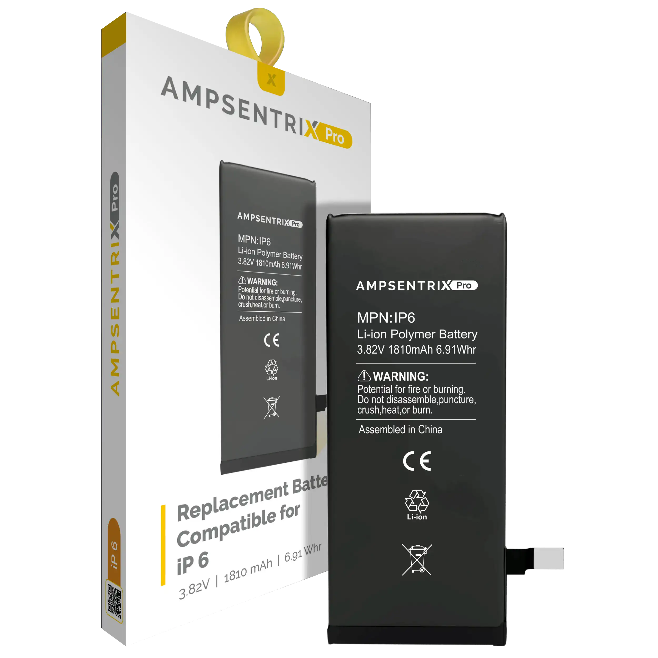 Ersatzakku für iPhone 6 (AmpSentrix Pro)