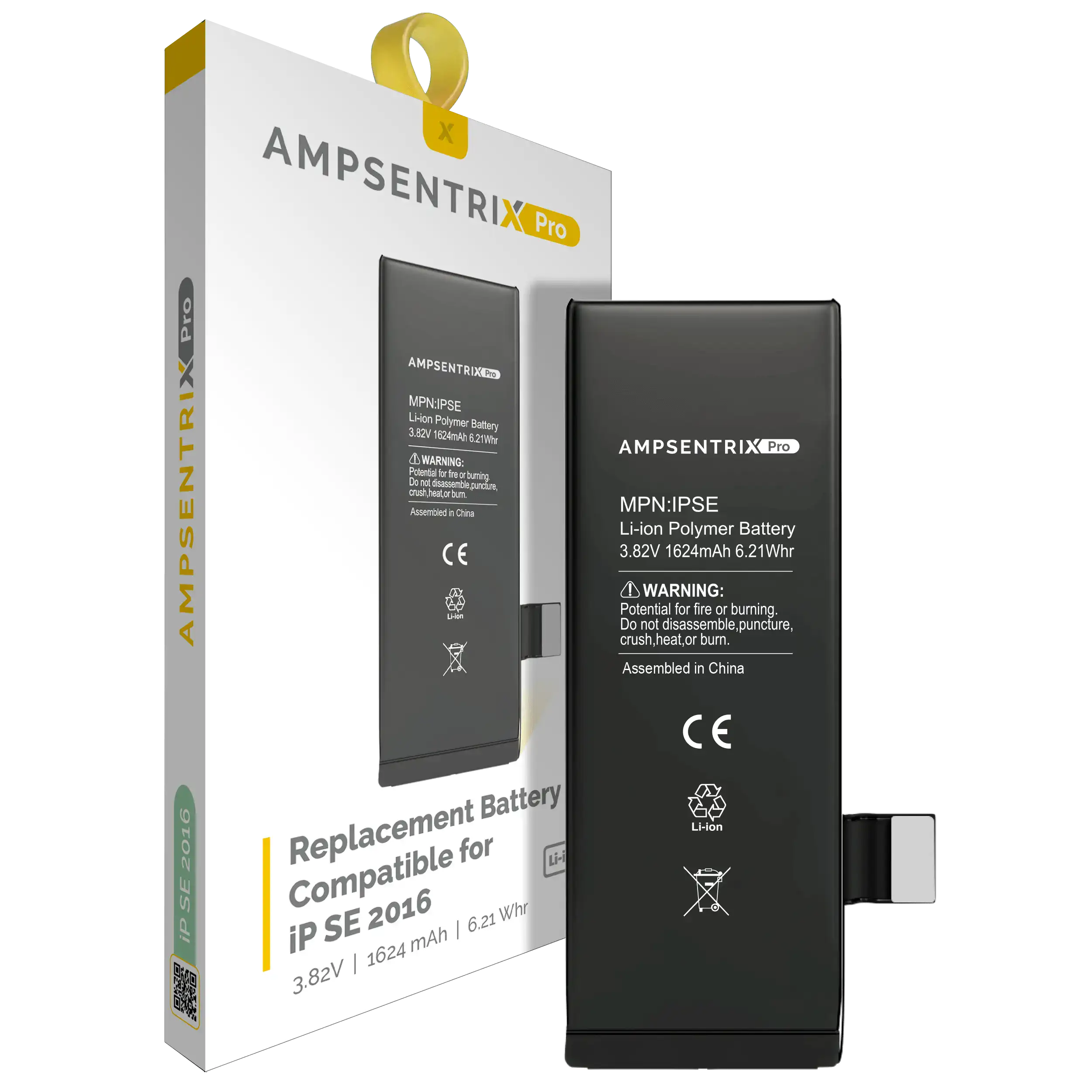 Ersatzakku für iPhone SE (2016) (AmpSentrix Pro)