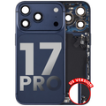Back Cover with Charging Port Flex and Small Parts for iPhone 17 Pro (US Version) (Used OEM Pull, Quality A) (Deep Blue)