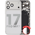 Back Cover/Frame with Charging Port Flex & Small Parts for iPhone 17 Pro Max (US) (Used OEM, Grade A, Silver)