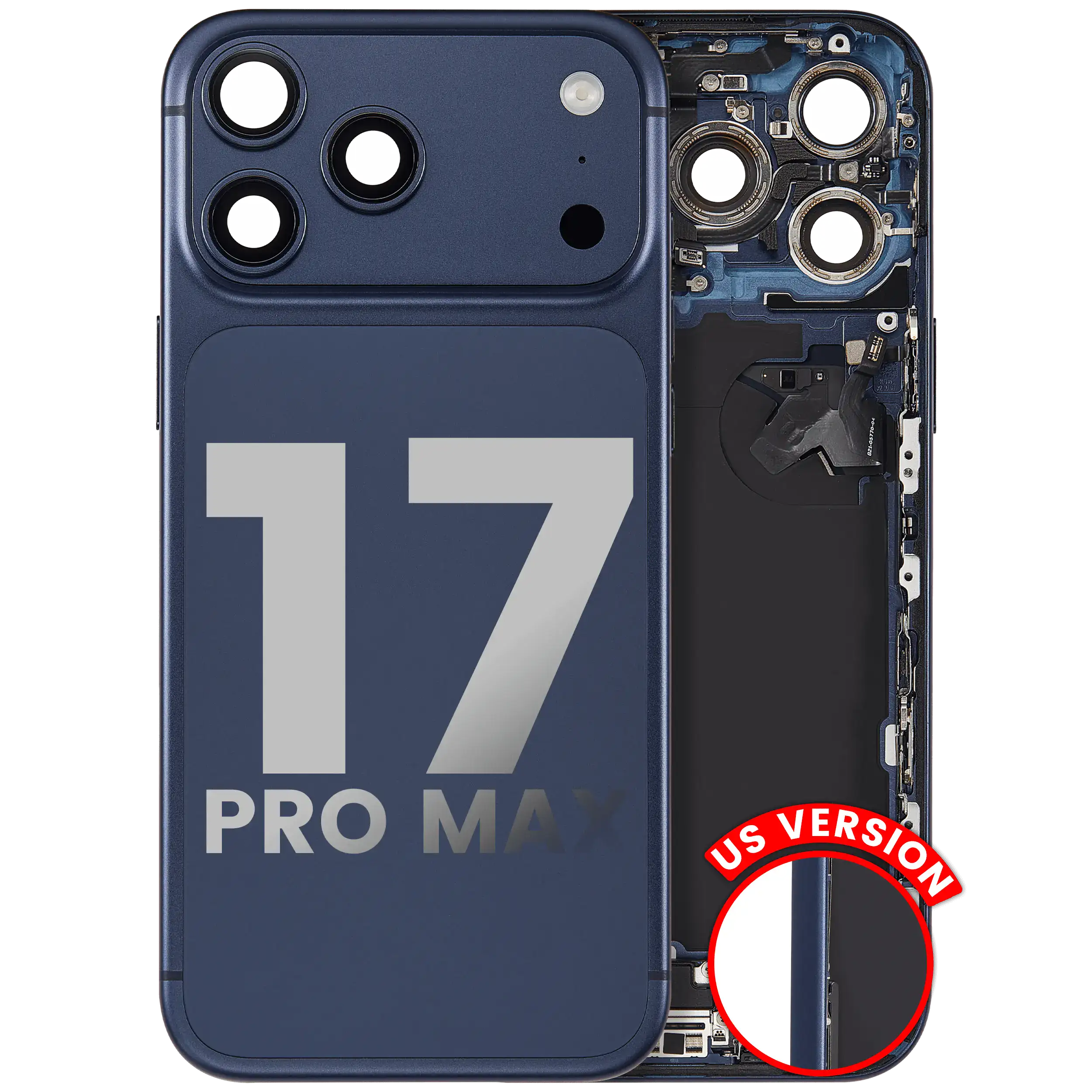 iPhone 17 Pro Max Backcover Ladebuchse OEM A Deep Blue US