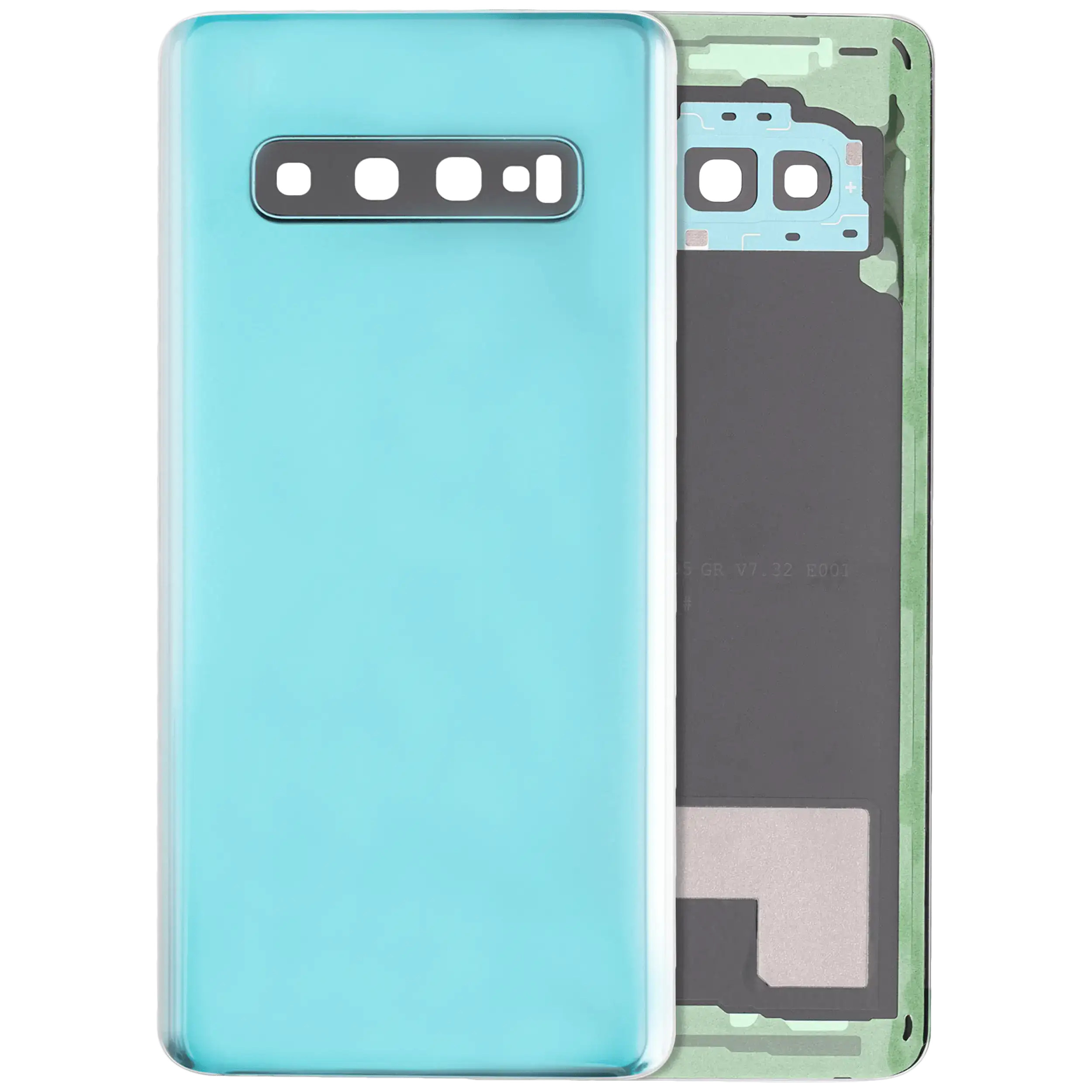 Backcover-Glas m. Kameralinse Samsung Galaxy S10 Service Pack Prism Green