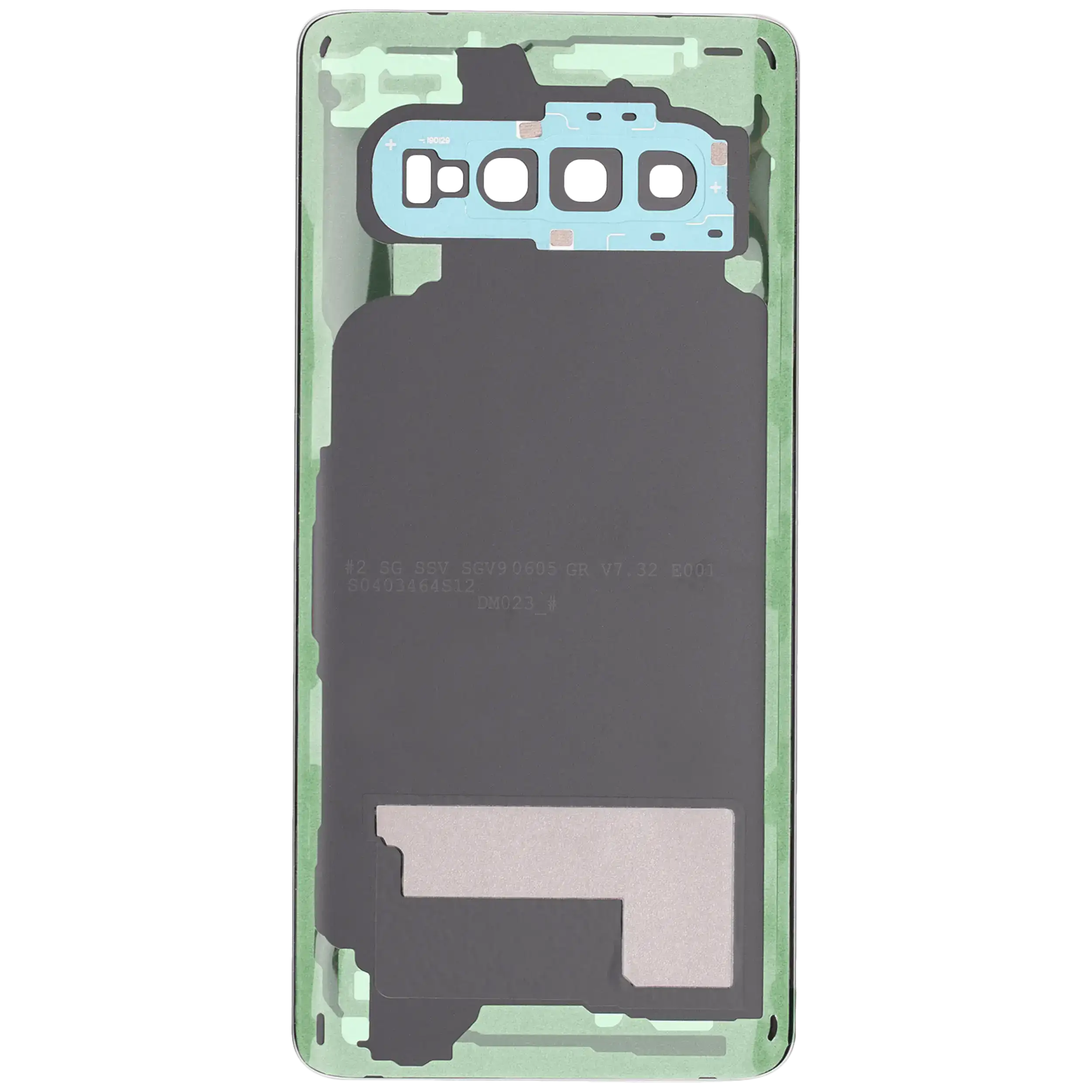 Backcover-Glas m. Kameralinse Samsung Galaxy S10 Service Pack Prism Green