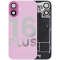 Back Cover with MagSafe Magnet, NFC, and Flash Flex Cable for iPhone 16 Plus (Used OEM Part, Grade A) (Pink)