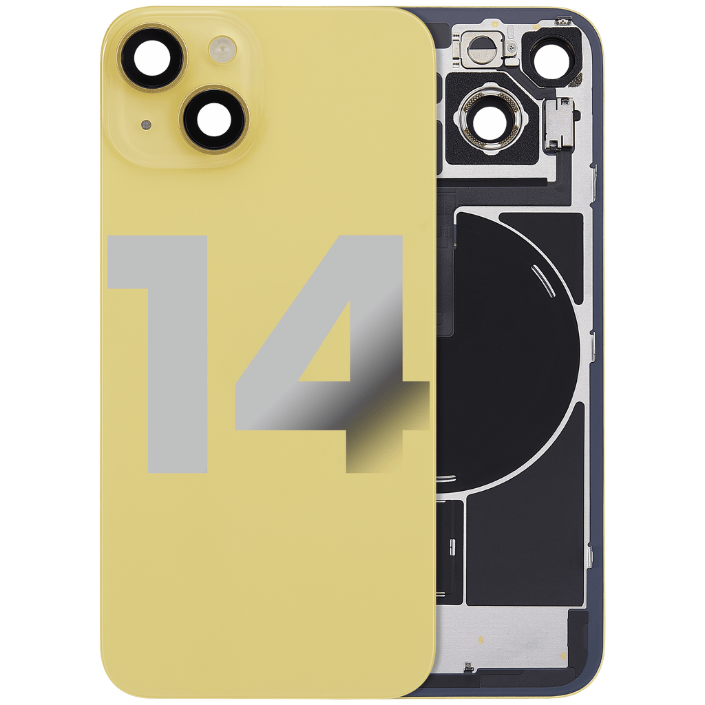 Original Apple-Ausbau C gebraucht – iPhone 14 Backcover Gelb