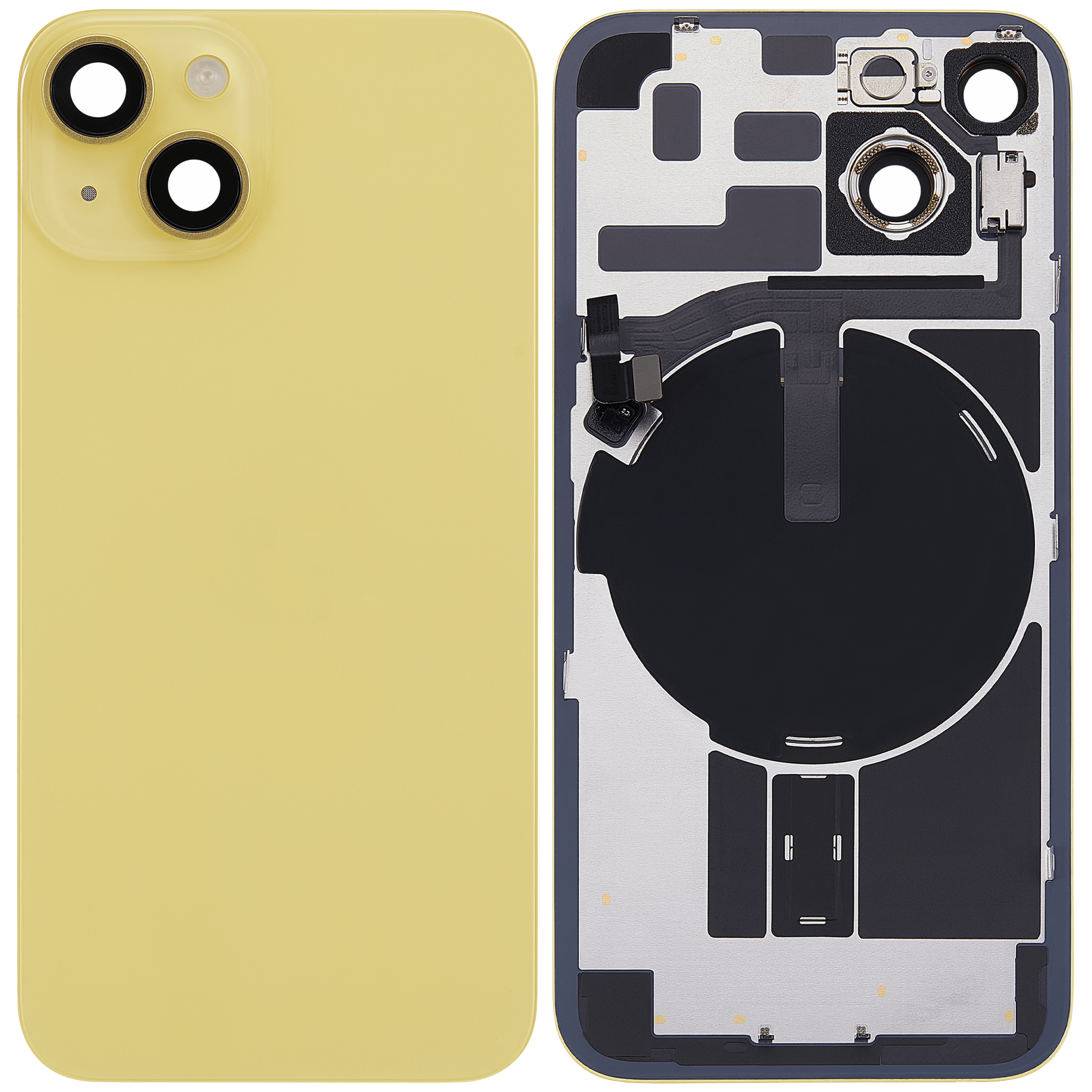 Original Apple-Ausbau C gebraucht – iPhone 14 Backcover Gelb