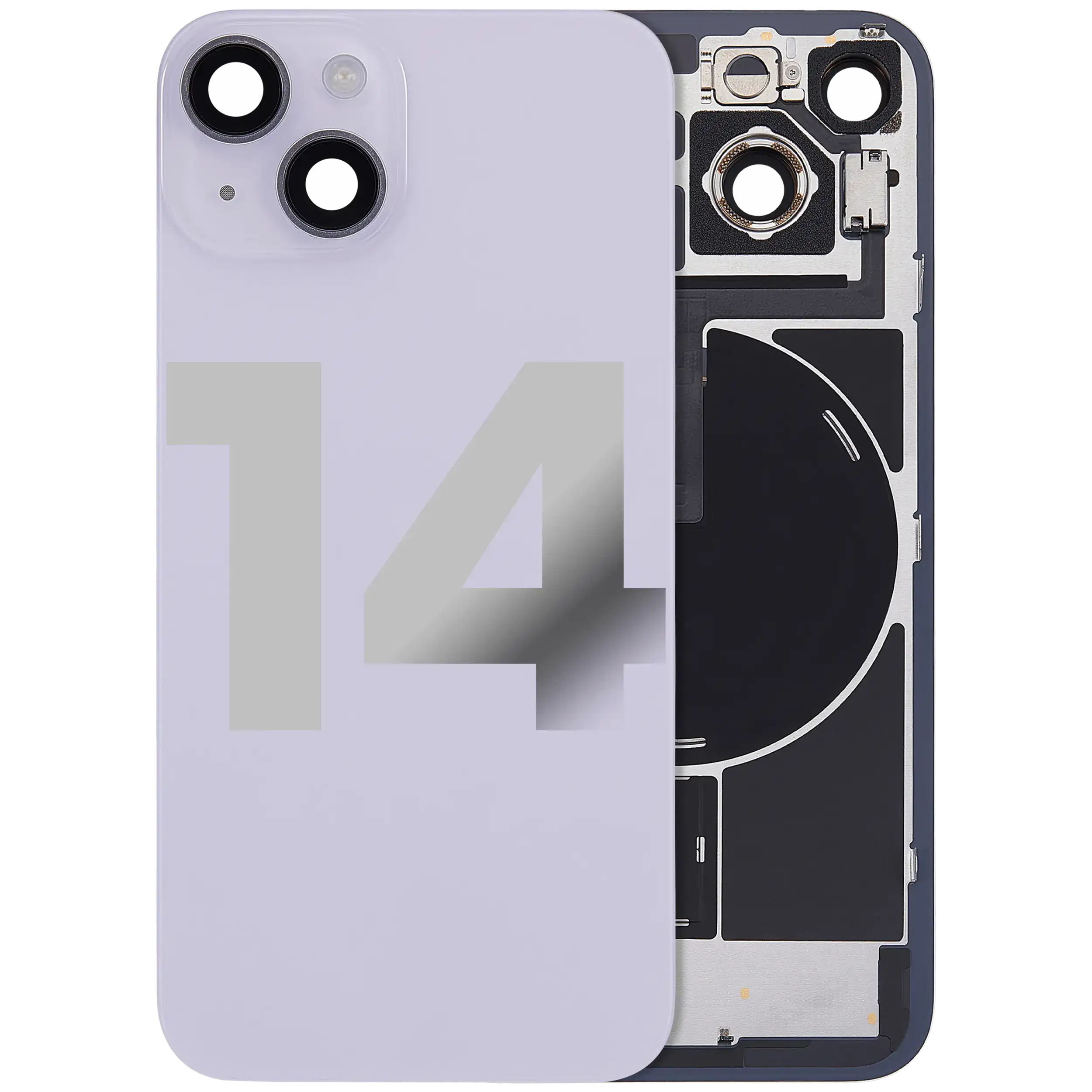 Original Apple-Ausbau C gebraucht – iPhone 14 Backcover Violett