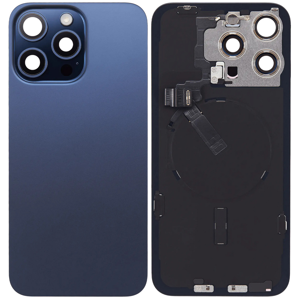Gebrauchter Ausbau/Pull Qualität B – iPhone 15 Pro Max Backcover Blau