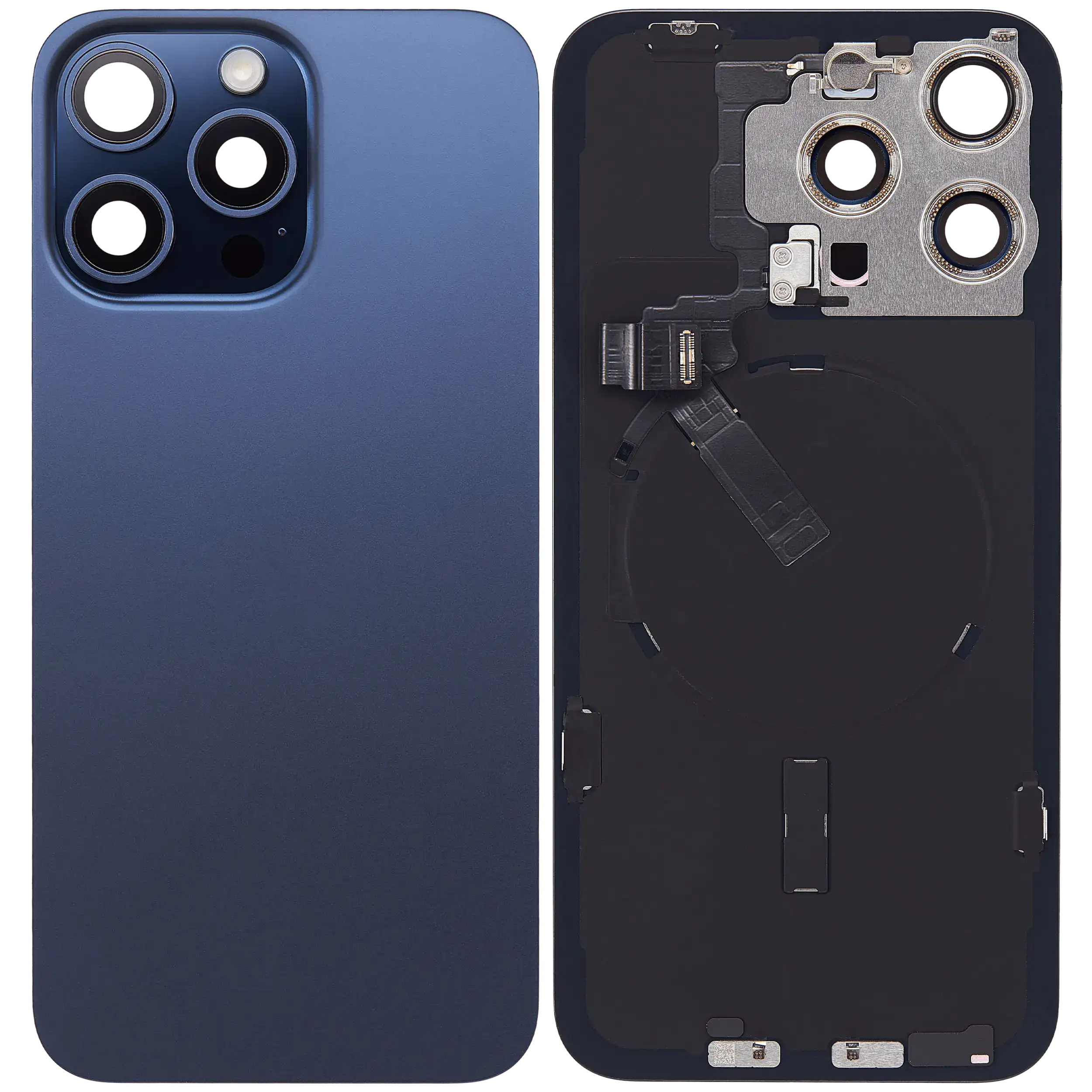 Gebrauchter Ausbau/Pull Qualität B – iPhone 15 Pro Max Backcover Blau