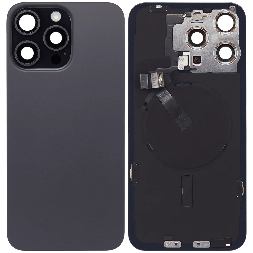 Gebrauchter Ausbau/Pull Qualität B – iPhone 15 Pro Max Backcover Schwarz